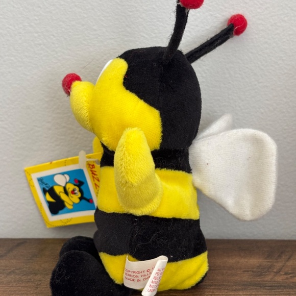 NWT Vintage The Buzz Line BEE Beanie Plush 5" Giftco 1997 Stuffed Animal NEW - Picture 4 of 8